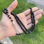 Tasbih efecto cristal negro
