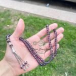 Tasbih efecto cristal morado