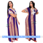 Gandora morada de rayas