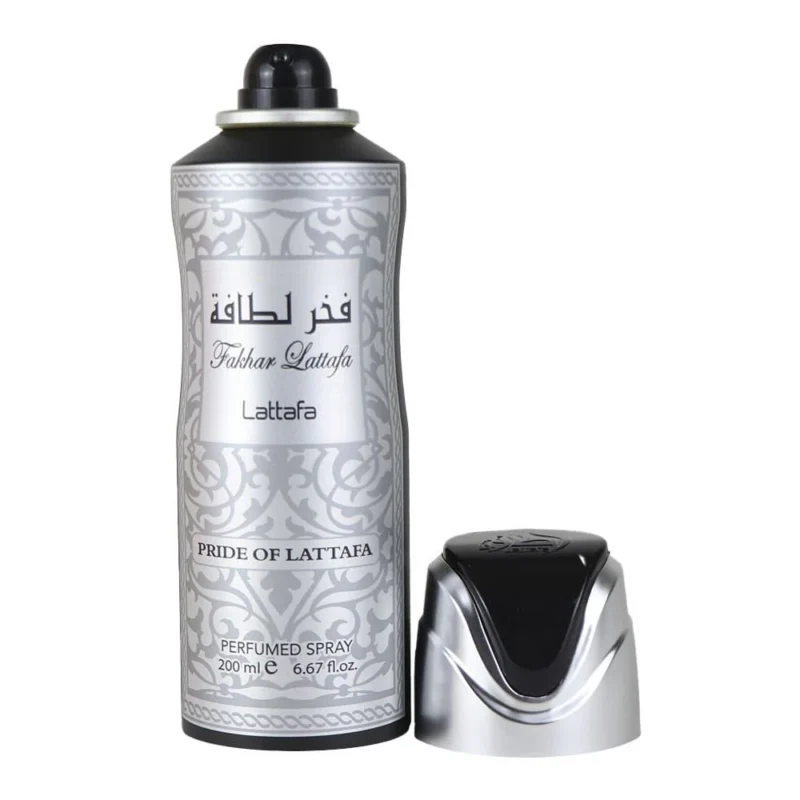 Lattafa Fakhar Silver Perfume body spray/desodorante 200 ml - Imagen 1